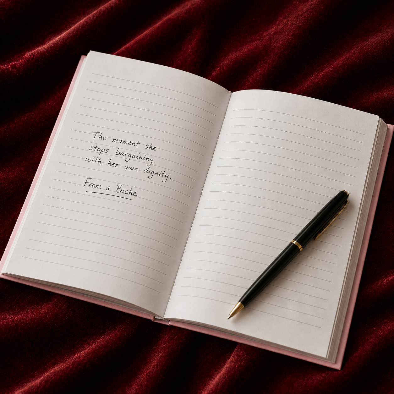 RBF — Resting Boundary Face Lined Notebook