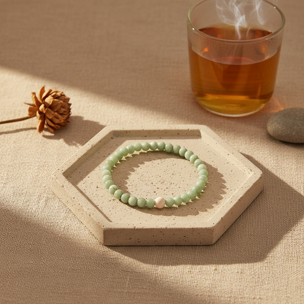 Amazonite Bracelet — lifestyle plateau v3