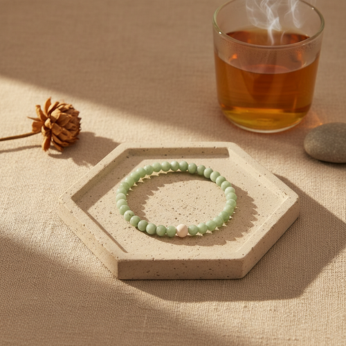 Amazonite Bracelet — lifestyle plateau v3
